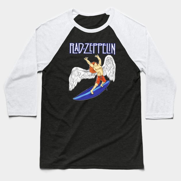 RAD ZEPPELIN Baseball T-Shirt by AMOS_STUDIO